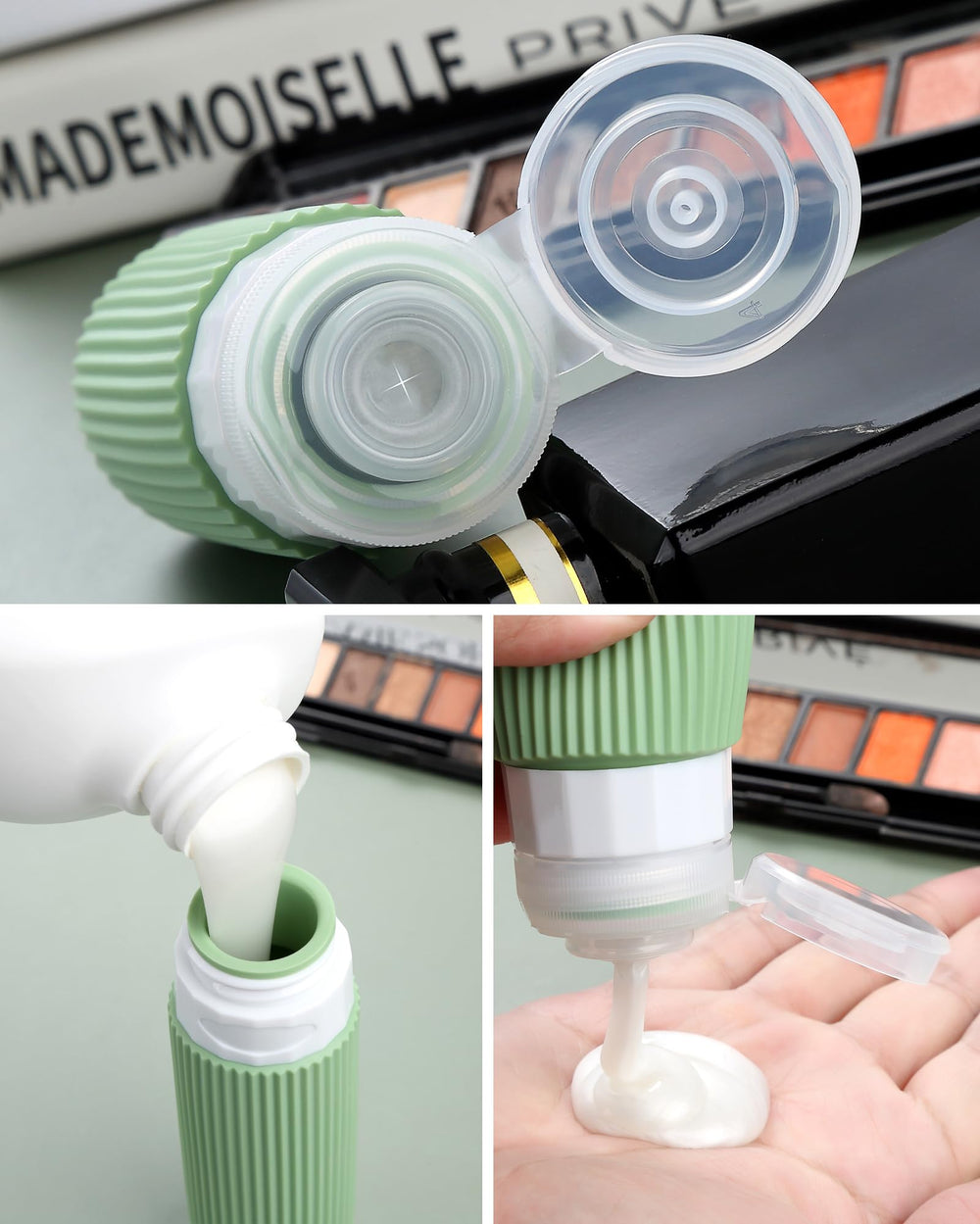 Mrsdry travel bottles cap showing secure seal for spill prevention
