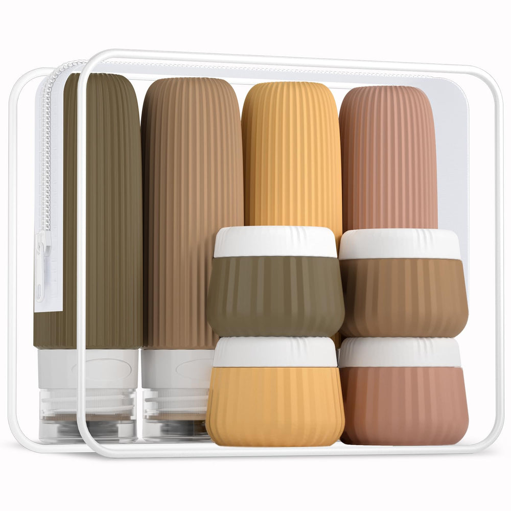Mrsdry travel bottles 3oz set showing TSA-friendly containers for easy packing.