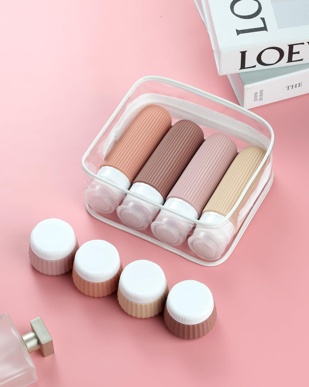 Mrsdry travel bottles wide-opening for easy filling and cleaning of products