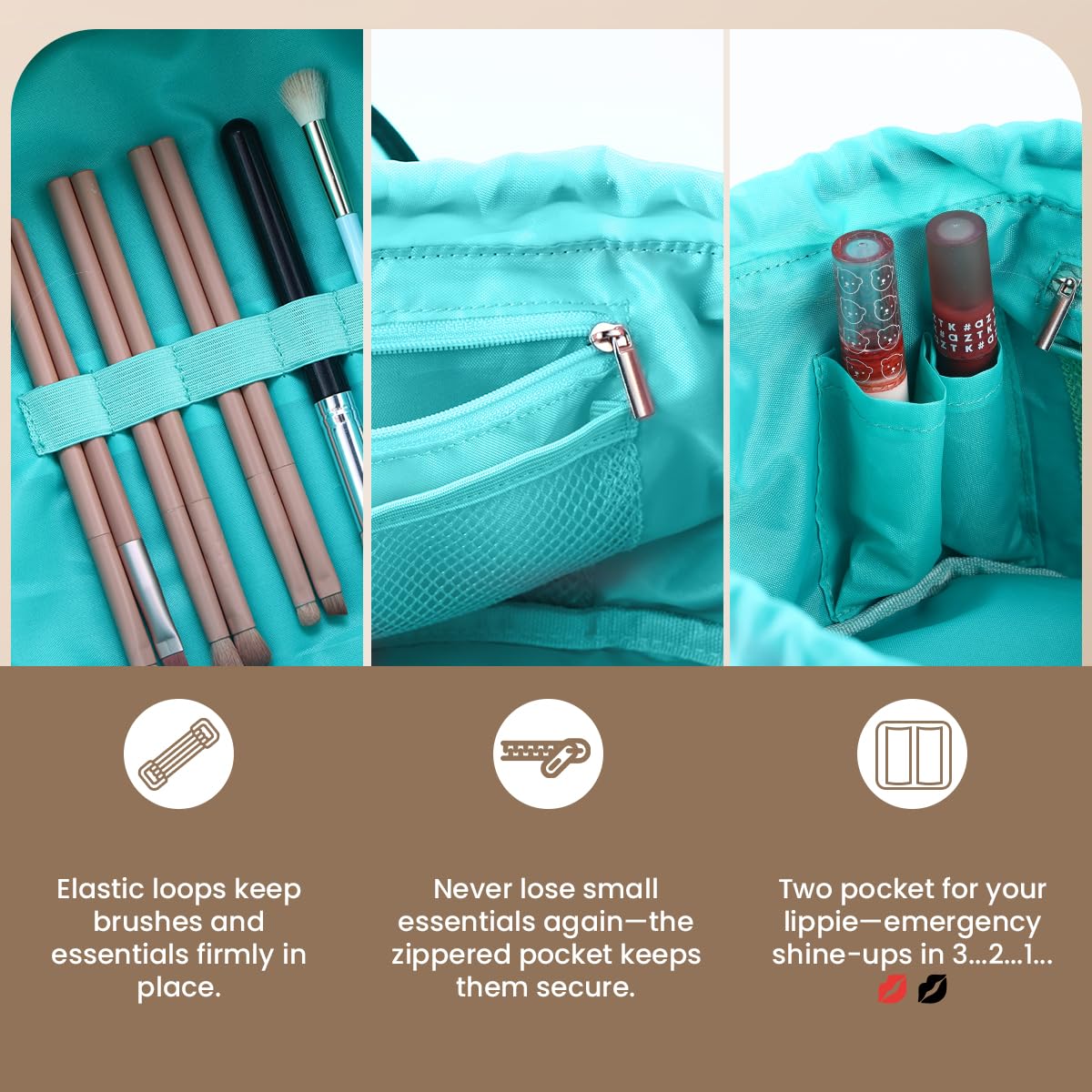 Mrsfox gift-ready makeup bag for moms and travelers.