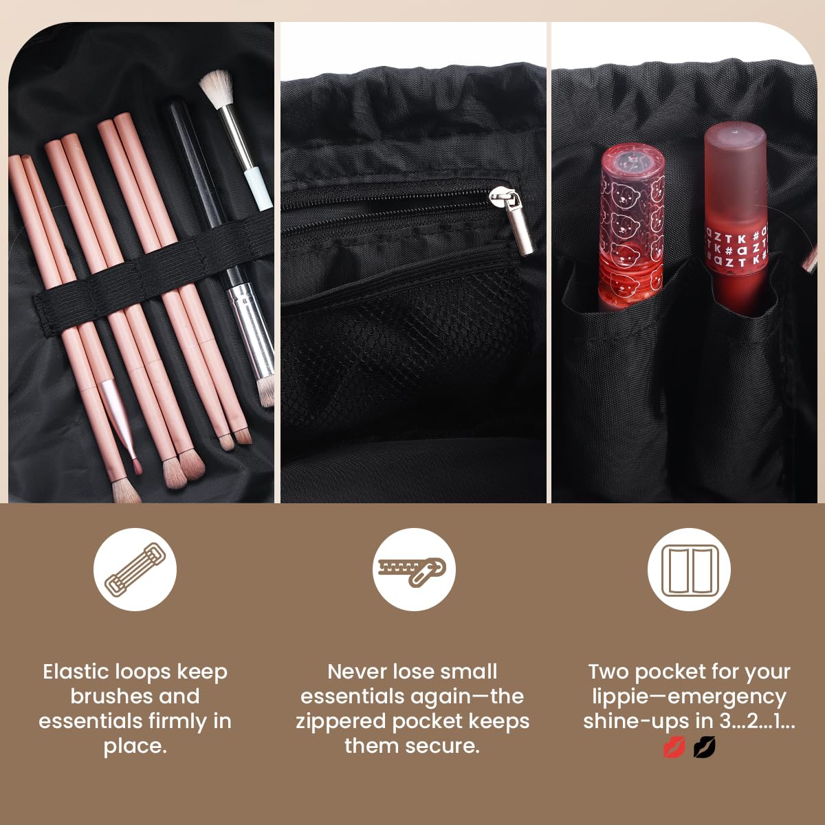 Mrsfox multi-use organizer holds cosmetics, snacks, or small toys for daily convenience.