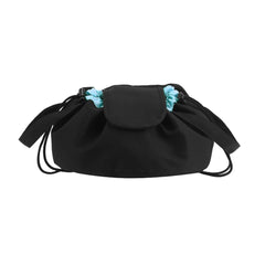 Mrsfox travel cosmetic organizer compact fits toiletries during trips.