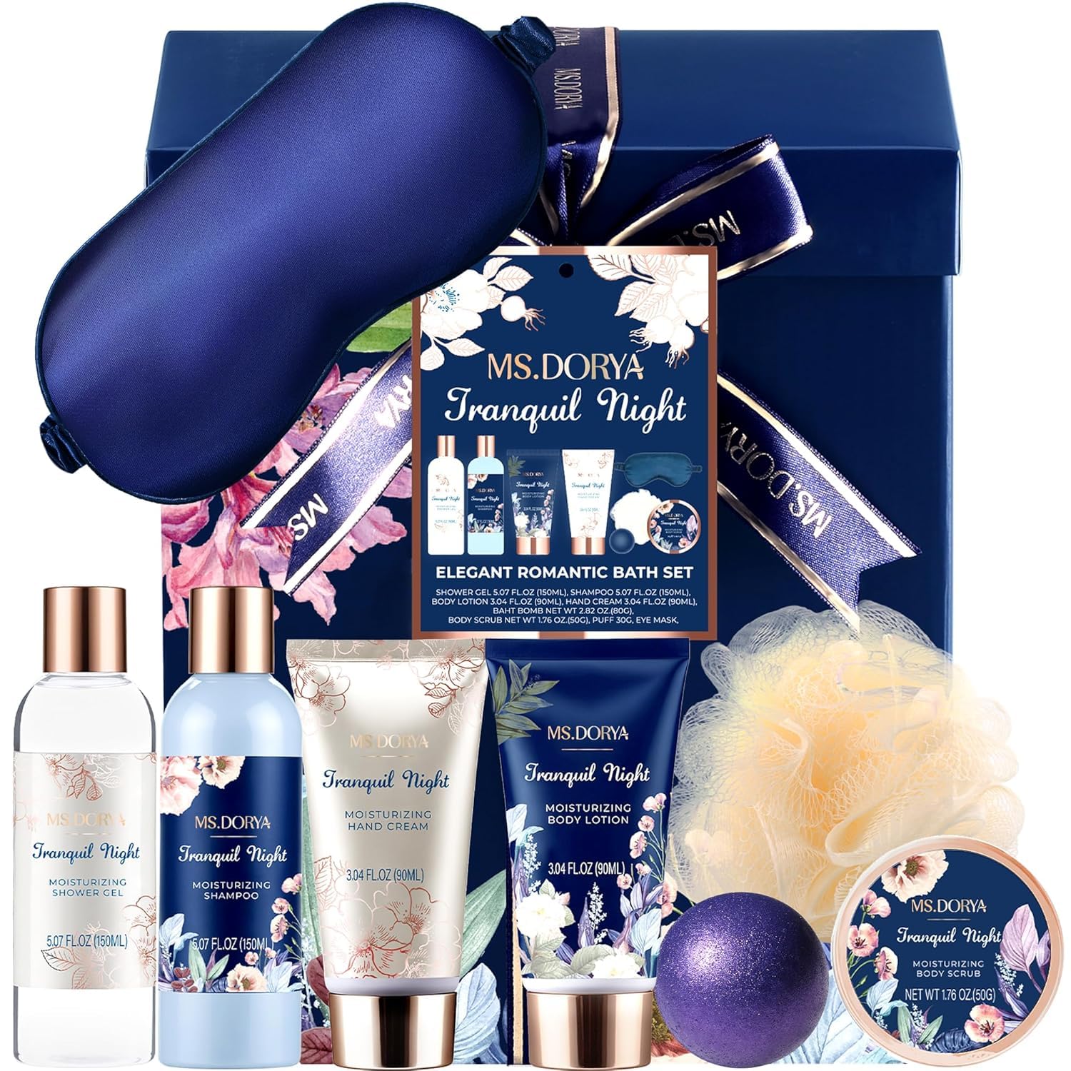 MS.DORYA Christmas spa gift box shown for at-home pampering and gifting