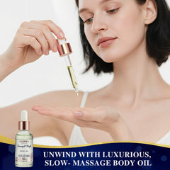MS.DORYA nourishing body oil absorbs quickly for silky skin