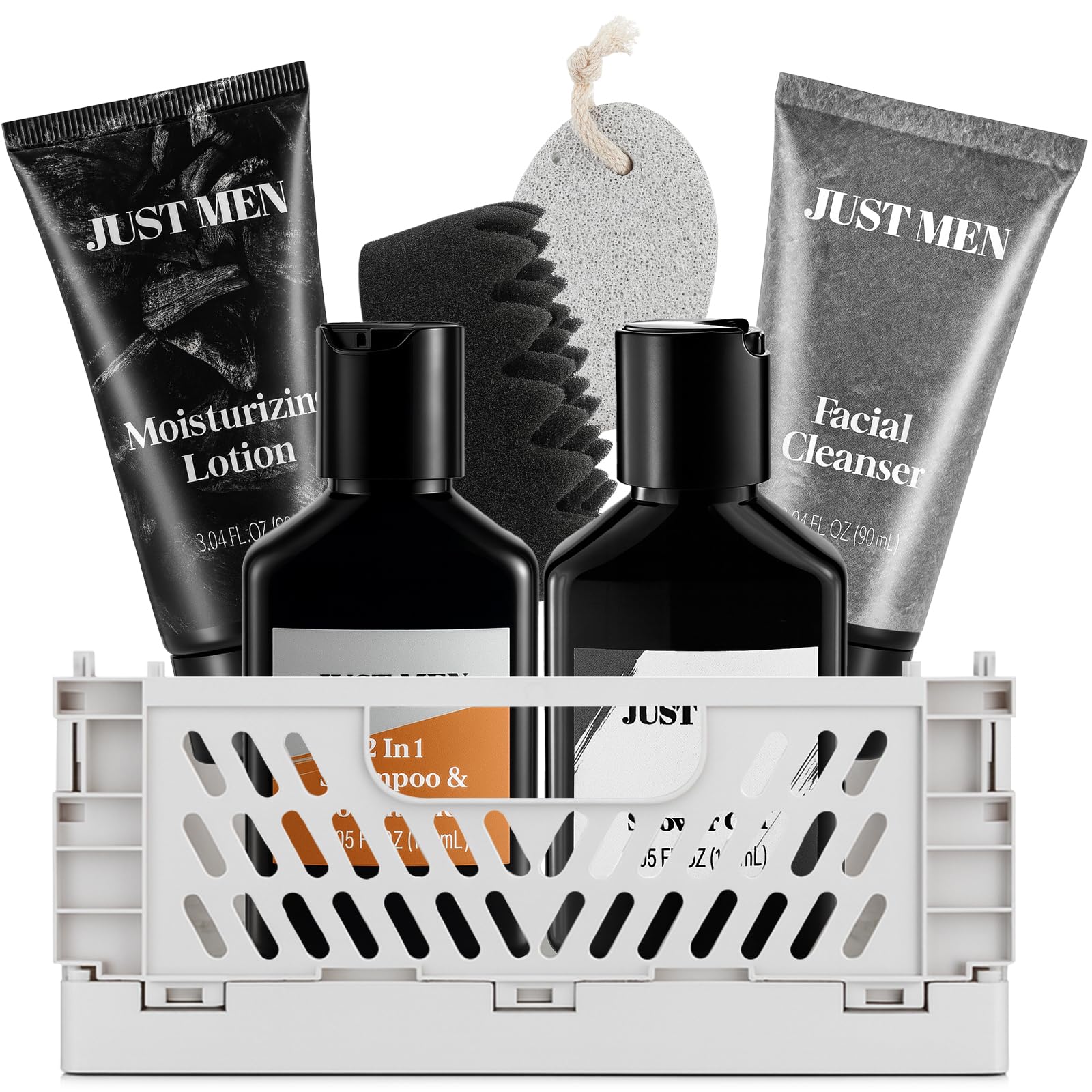 MS.DORYA storage basket keeps grooming essentials organized.