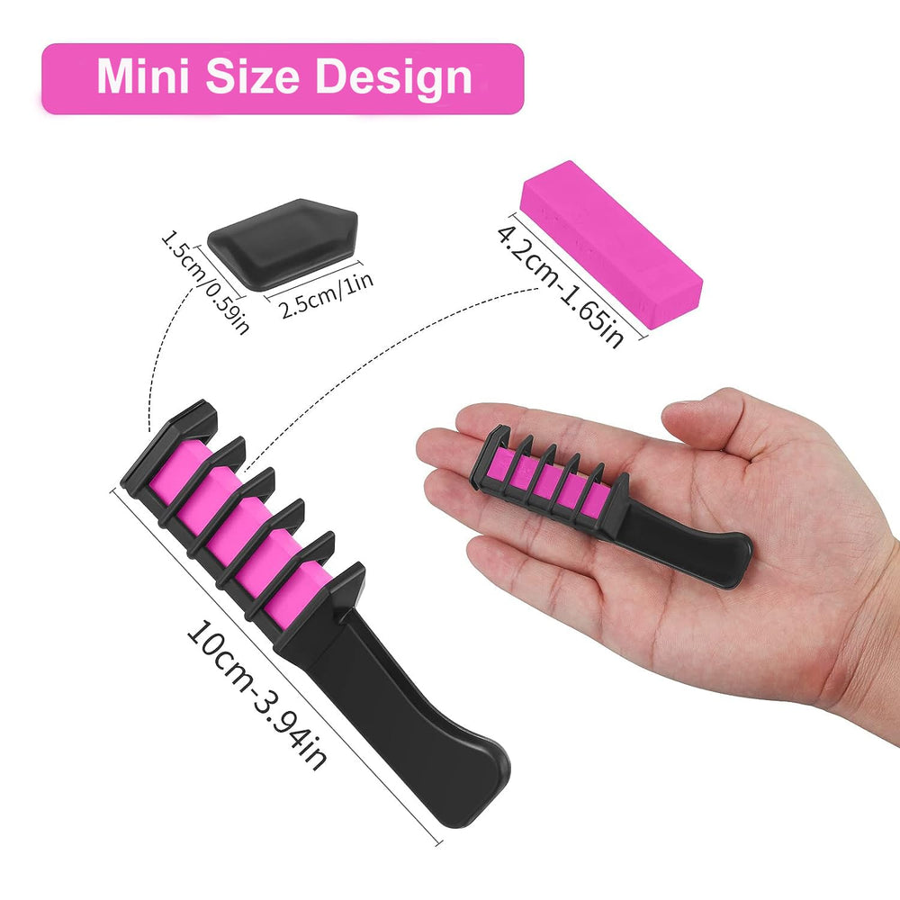 MSDADA mini size chalk comb 10 cm used on short hair for simple styles