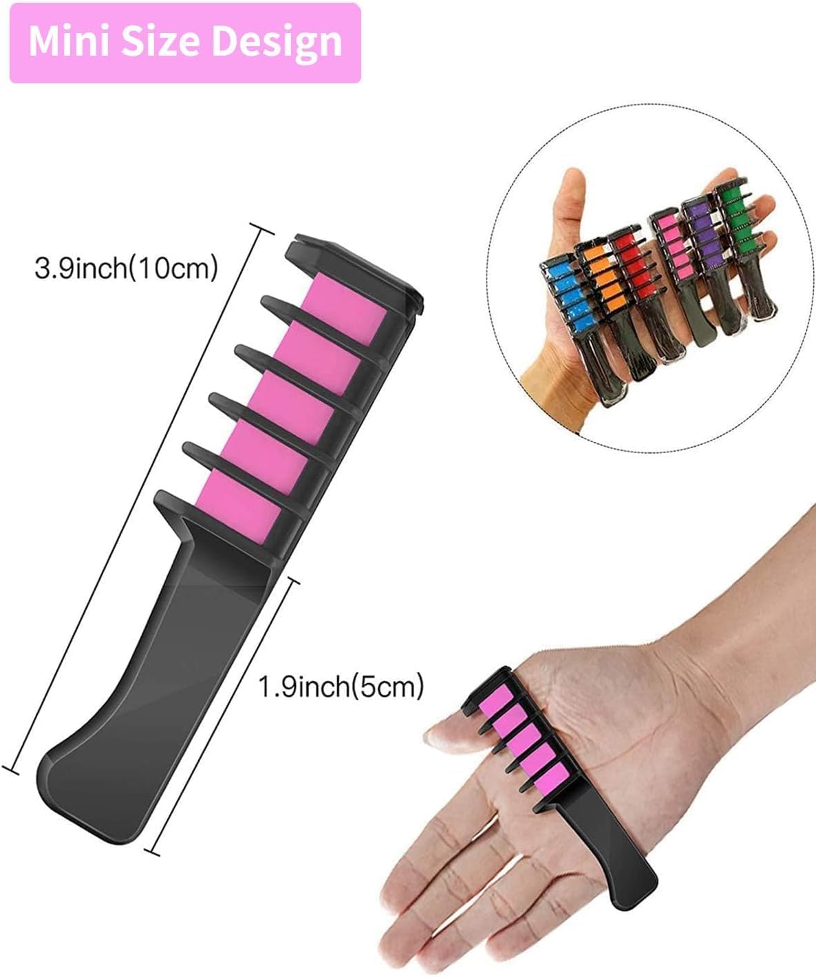 MSDADA six-color palette offers multiple tones for creative hair designs.