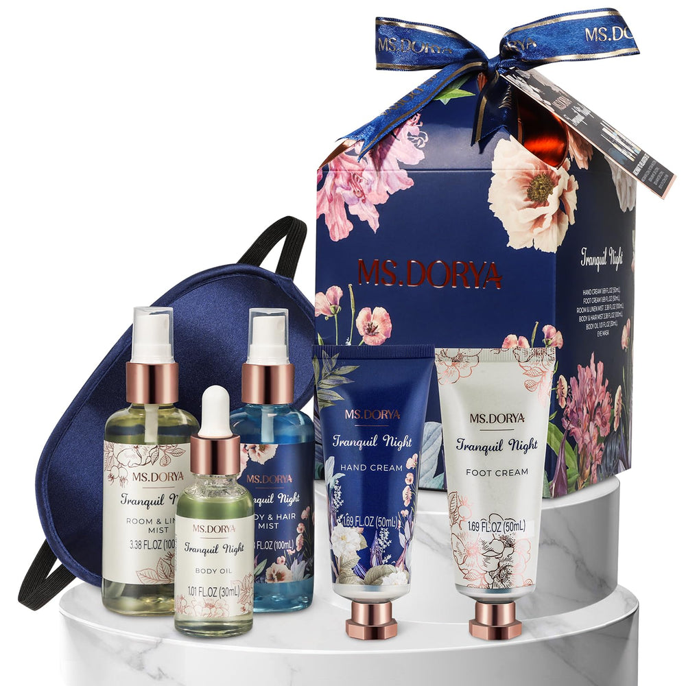 MS.DORYA room mist pillow spray for calming lavender scent and restful evenings.