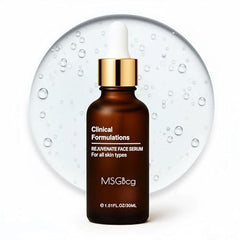 Msgbcg ageless serum bottle: easy daily hydration support for all skin types.