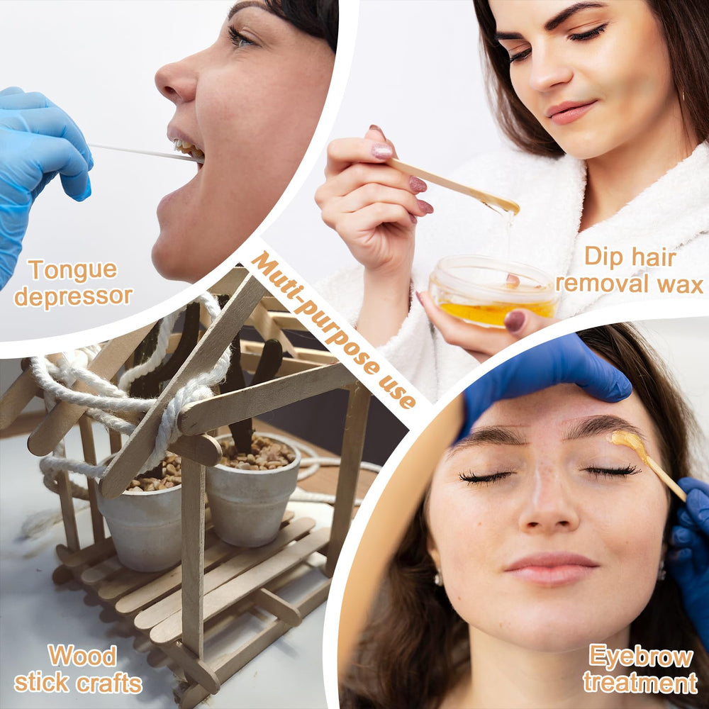 MSHUNKEJI flat wax stick provides even coverage for larger areas.