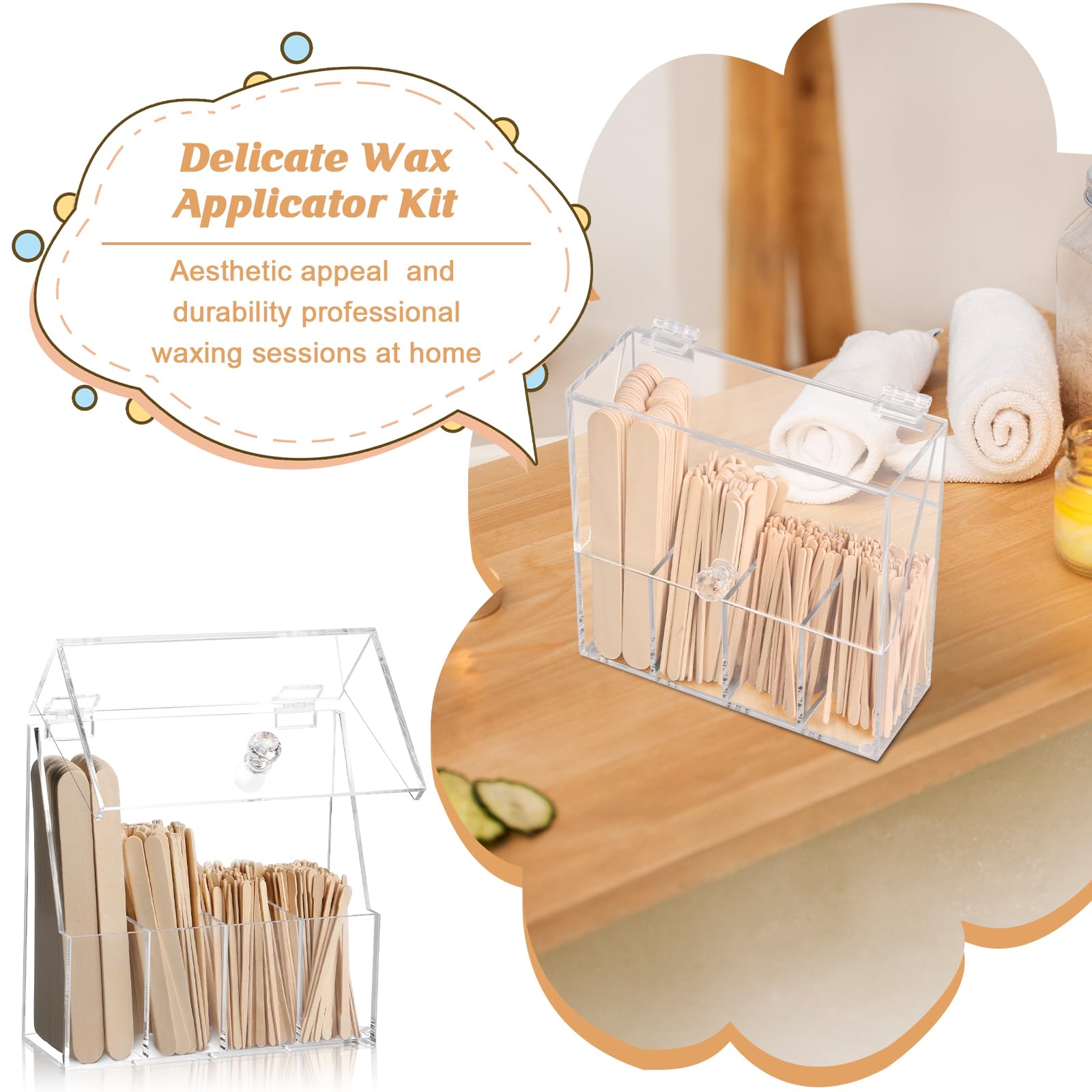 MSHUNKEJI wooden sticks serve as versatile crafts tools and DIY stirrers.