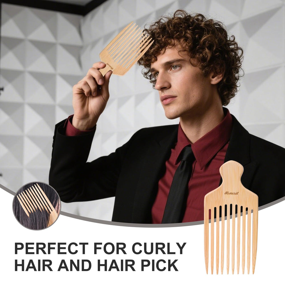 Msnasit ergonomic handle in use illustrating comfortable detangling and styling sessions.