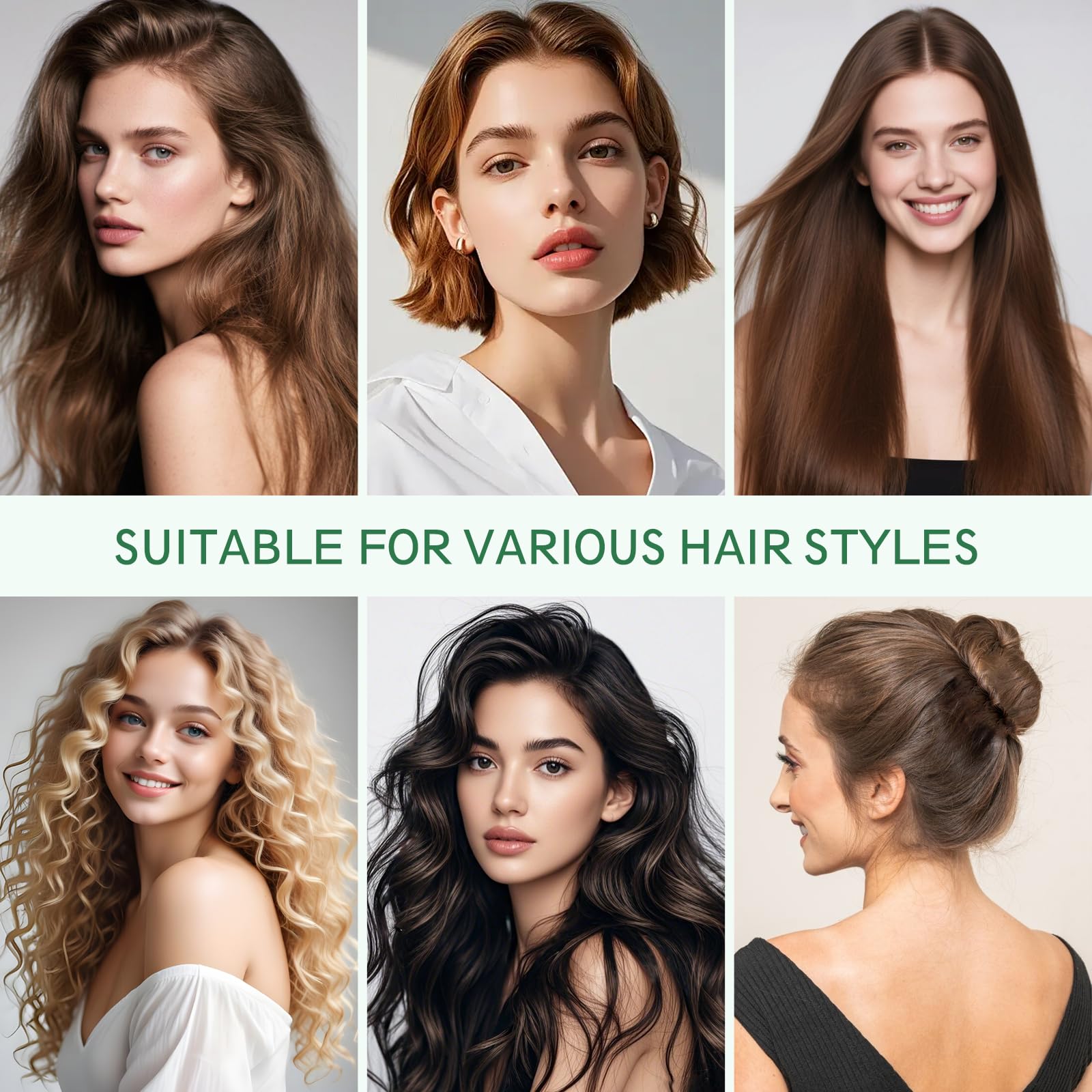 Msnasit slick back styling tool for smooth, frizz-free fringe and sides