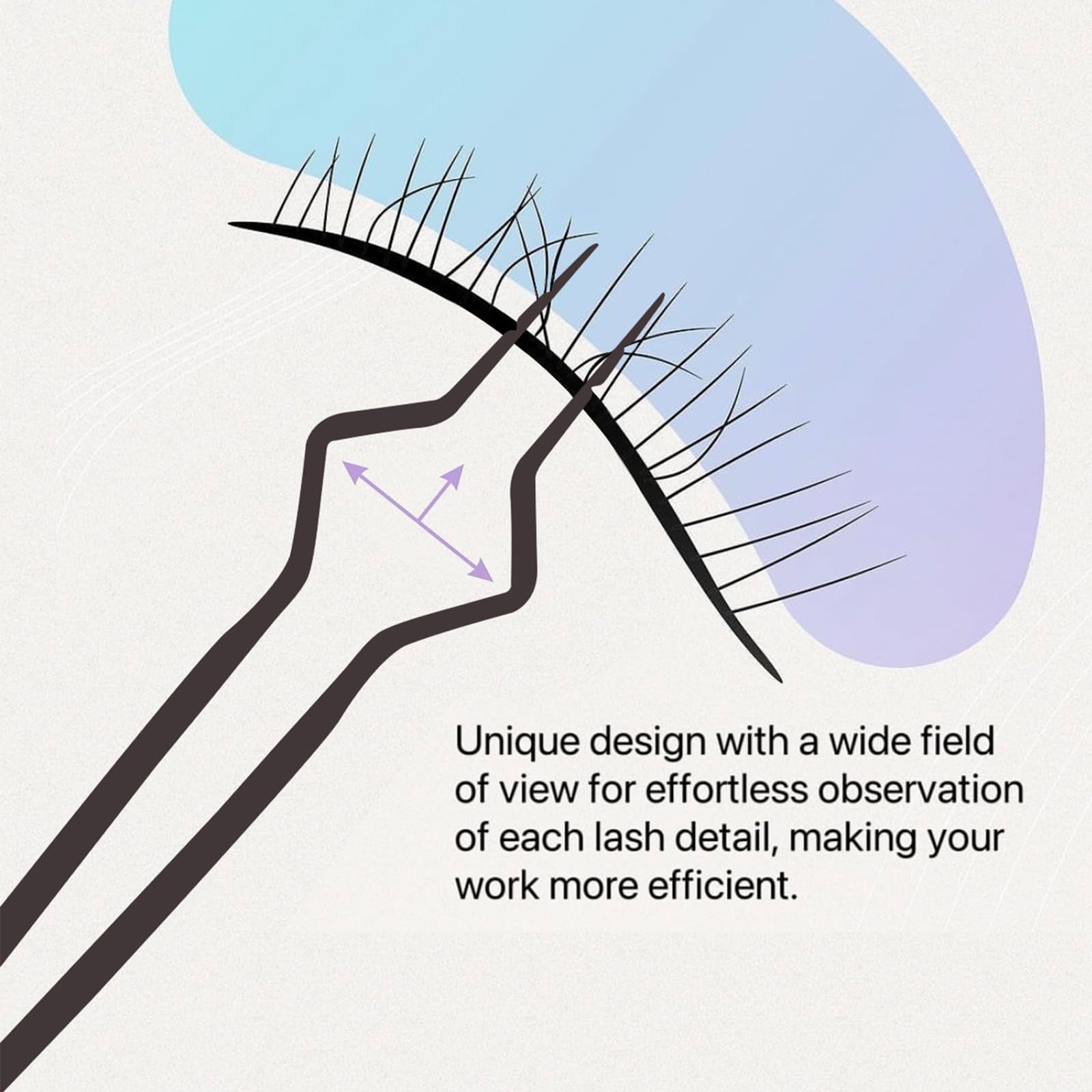Ms.Queen isolation tweezers dual-ridge control supports effortless grafting during extensions.
