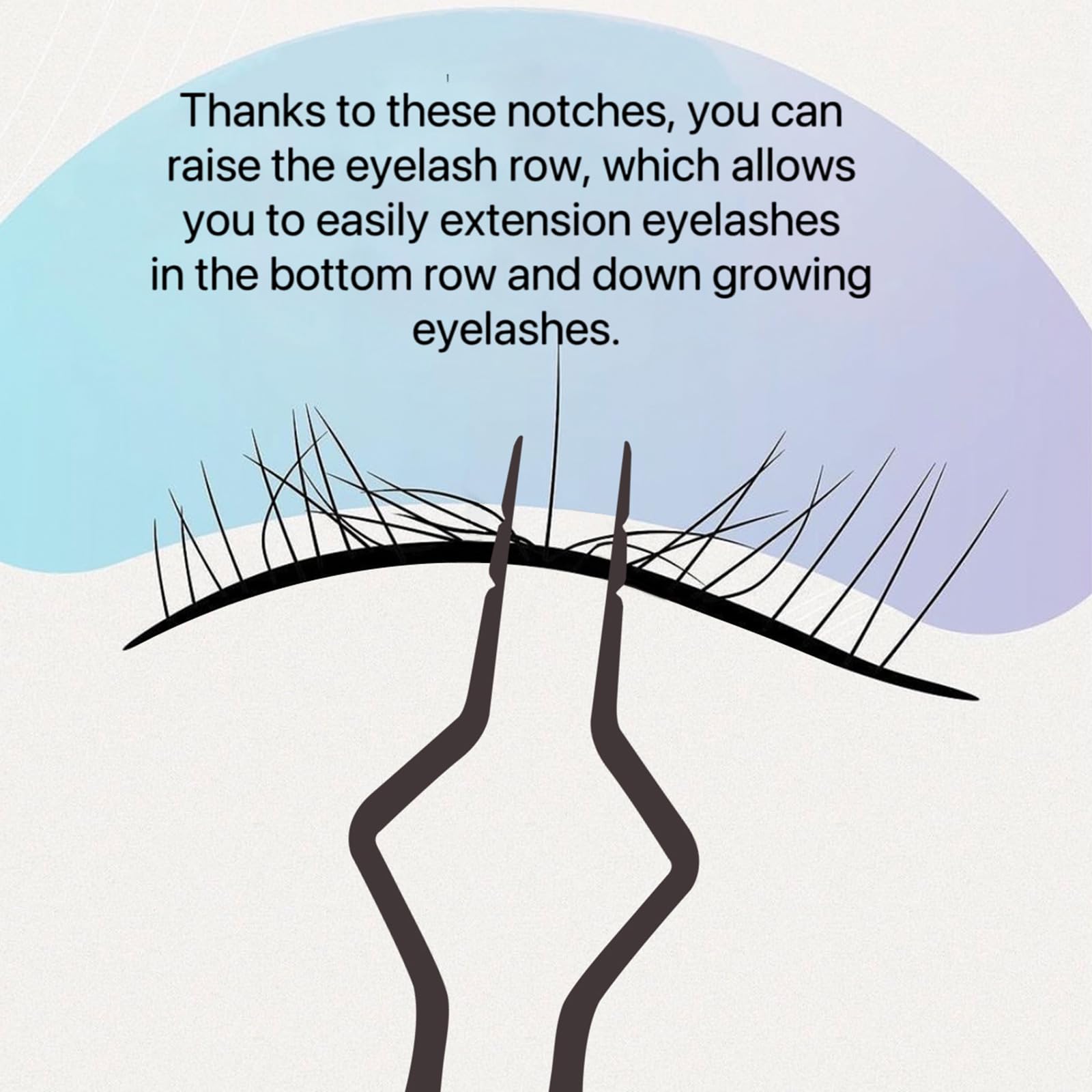 Ms.Queen isolation tweezers gold application tool for faster, cleaner lash tasks.