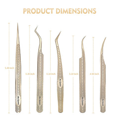 Ms.Queen lash tweezers volume-fan application for steady, accurate extensions