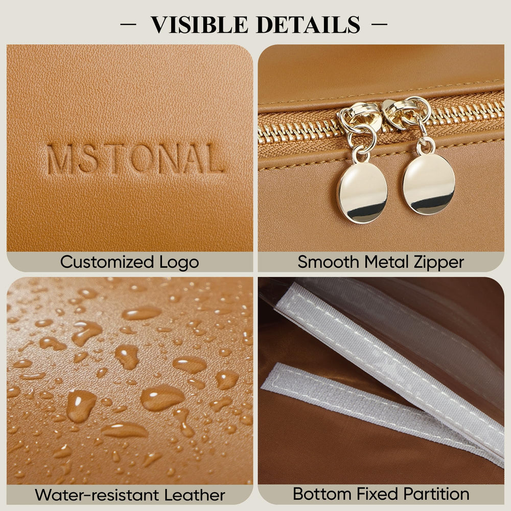 MSTONAL multi-use design supports toiletries, makeup, or as a carry-on organizer.