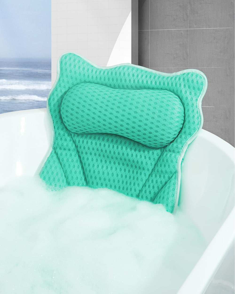 MTDLYICE gift-ready lake blue bath pillow ideal for relaxation gifts