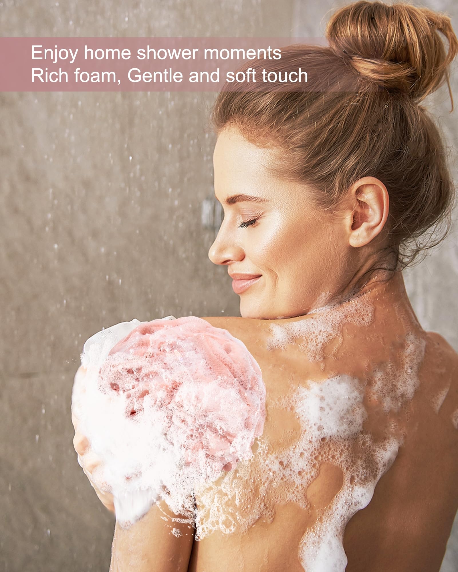 MTDLYICE loofah men-design blue-gray texture looks durable and easy to hold.