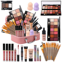MTDXILTAI all-in-one makeup kit storage bag showing organized workspace for cosmetics