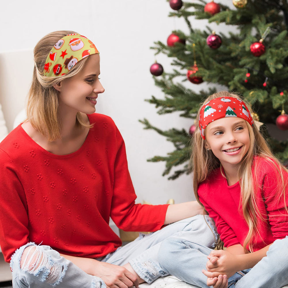 MTLEE Christmas stretchy headbands feature non-slip design for secure party styling.