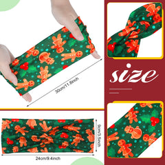MTLEE Christmas tree snowflake pattern headband enhances seasonal outfits.