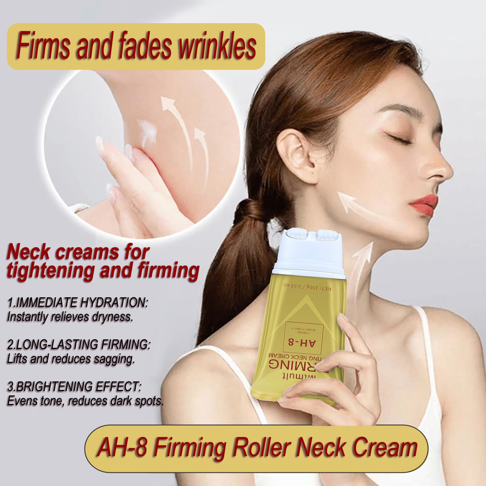 Mtmult AH-8 neck cream duo-pack for consistent day and night use
