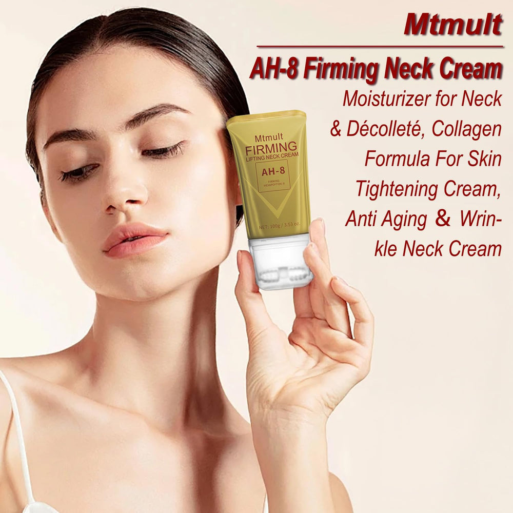 Mtmult AH-8 neck-cream texture swirl with quick absorption