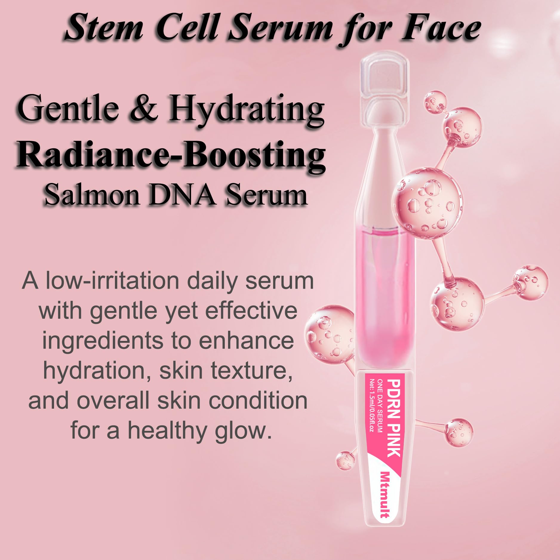 MTMULT Salmon PDRN Serum hydration boost delivers instant moisture