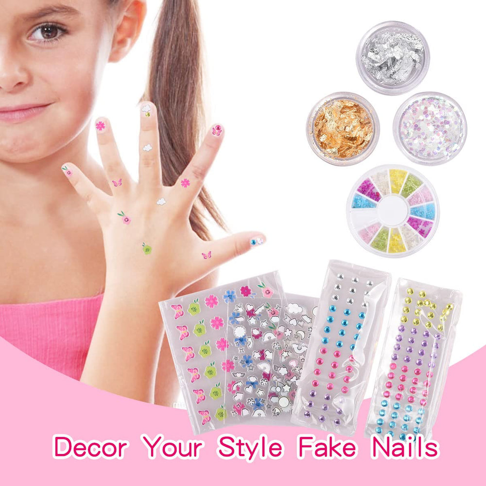 M&U MAKE YOU UP gift set image highlighting a complete nail art kit for girls.