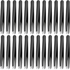 Mudder 24-piece eyebrow tweezers set in case for easy travel grooming