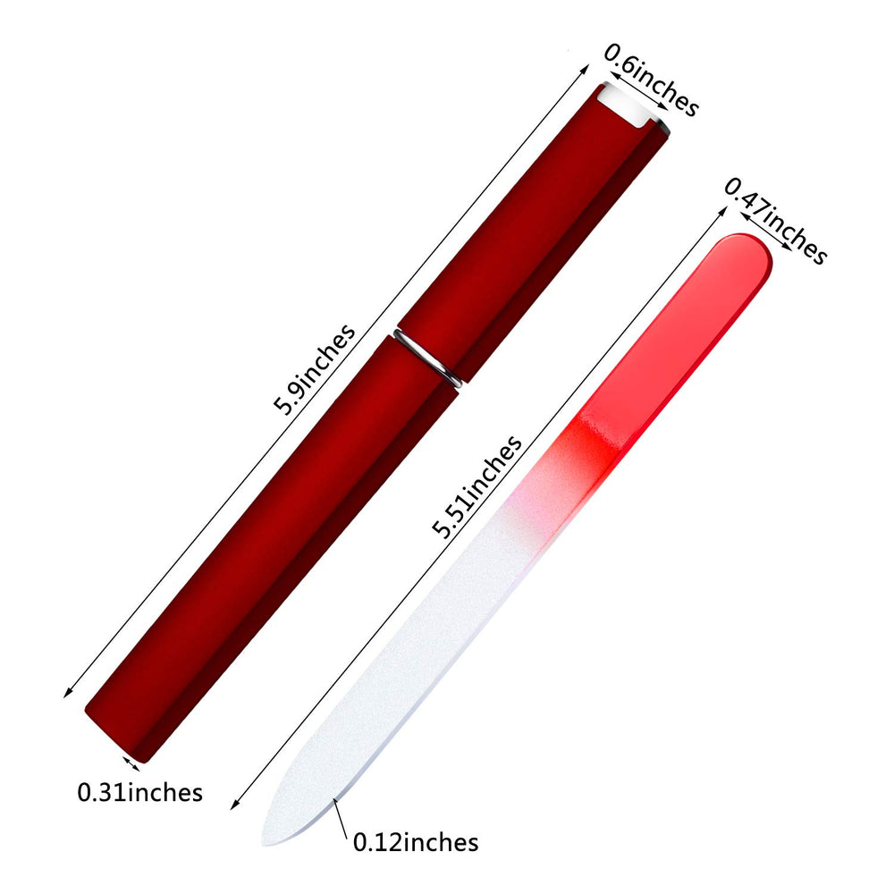 Mudder crystal glass nail file closeup emphasizes gentle, fine grit performance.