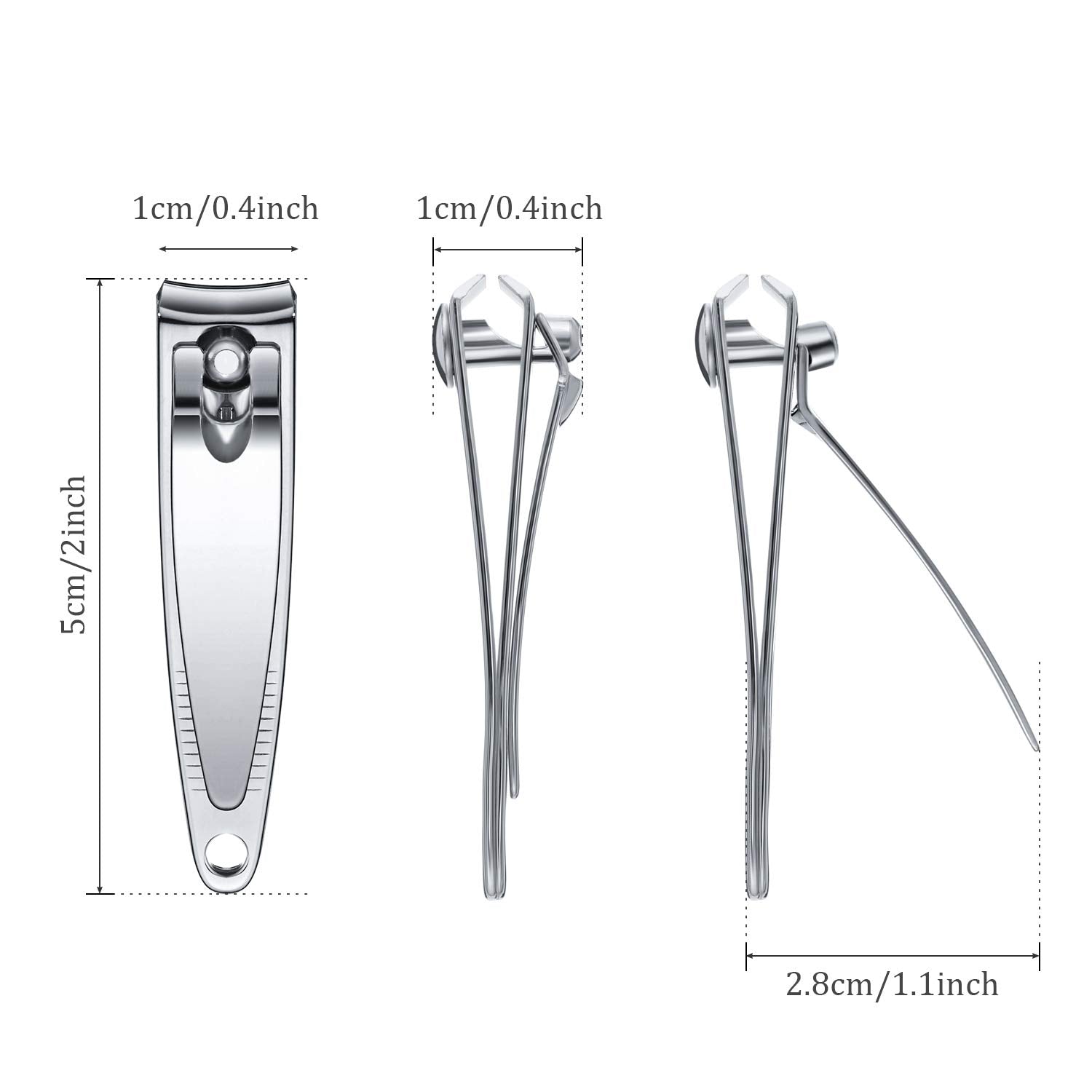 Mudder flat portable travel nail clippers for on-the-go grooming.