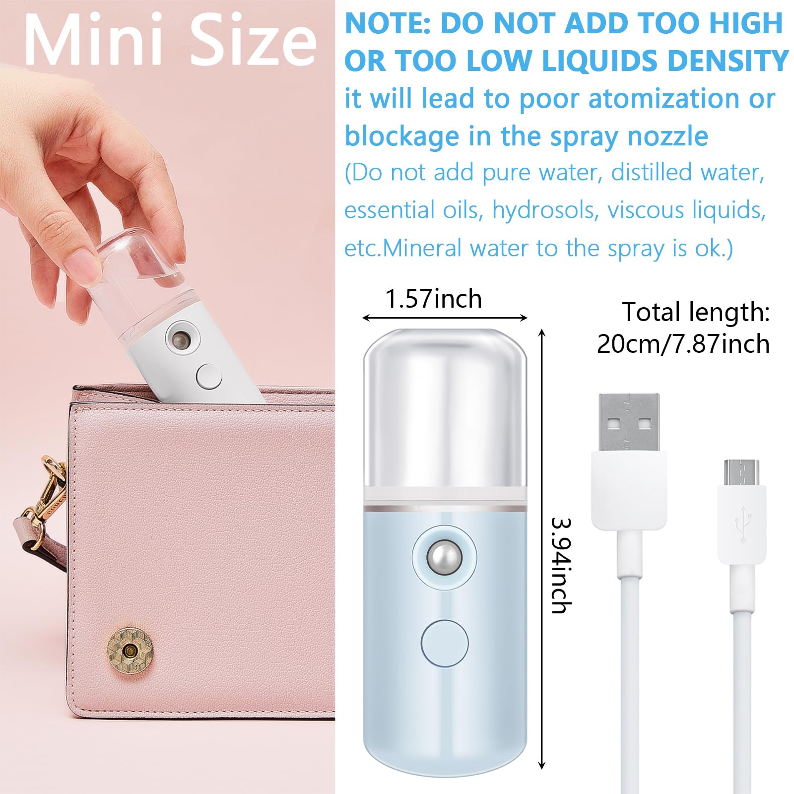 Mudder nano facial mister pink front emphasizes travel-friendly moisture boost during routine