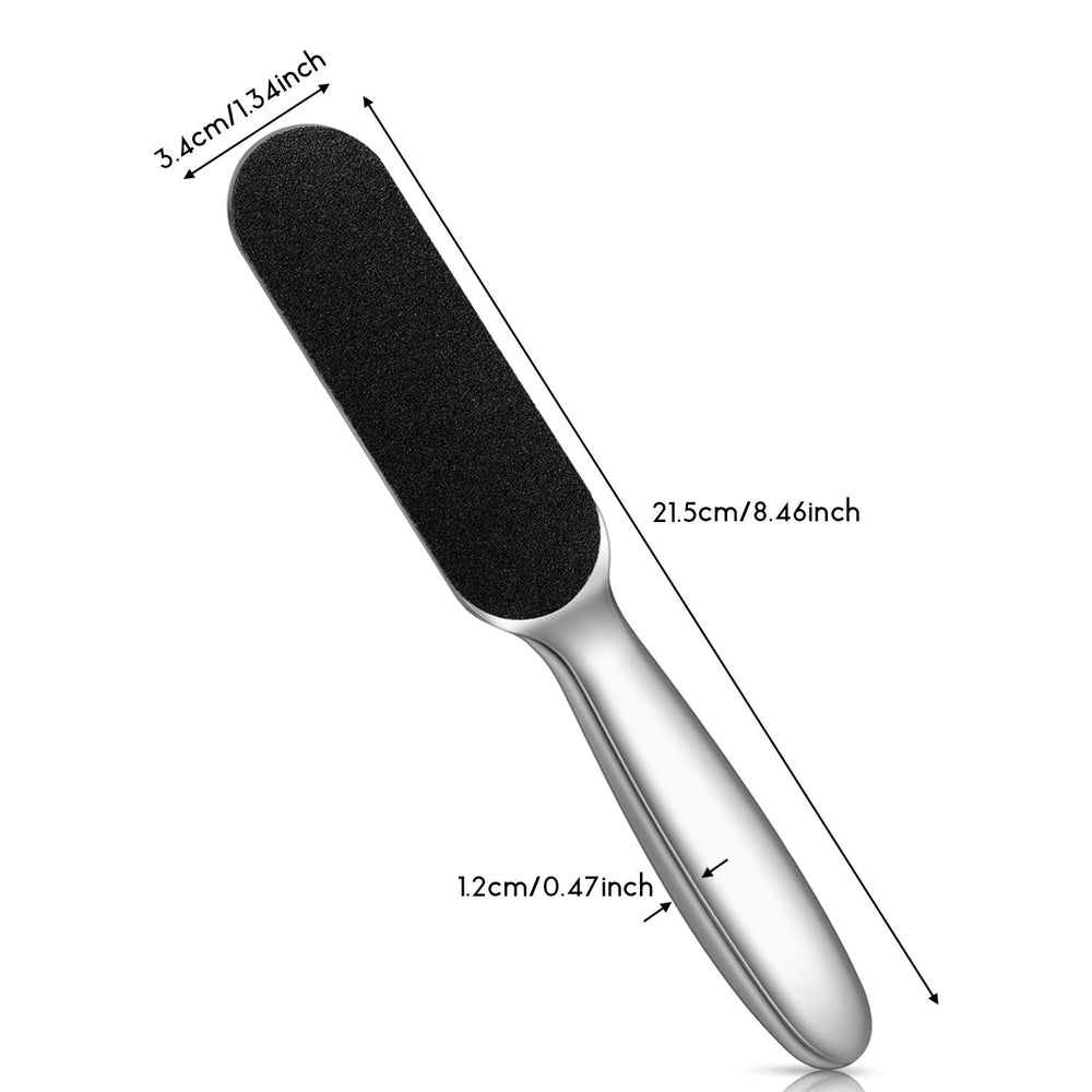 Mudder stainless steel foot file with anti slip grip for comfortable use
