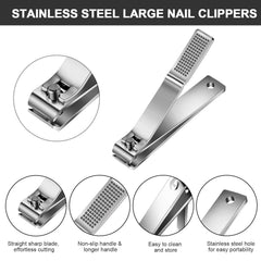 Mudder toenail clippers straight edge blade enables precise edge trimming.
