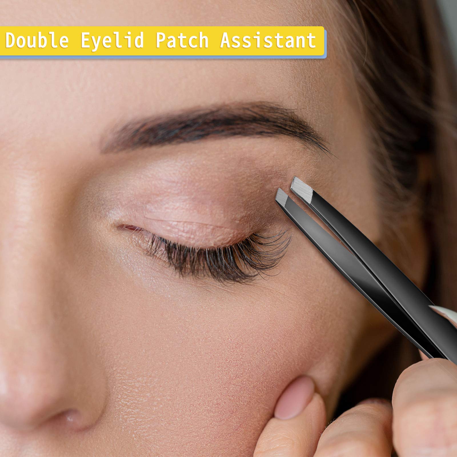 Mudder travel-friendly tweezers with sleeve facilitate on-the-go grooming