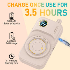 Mugle rechargeable nail drill display battery level for planning sessions