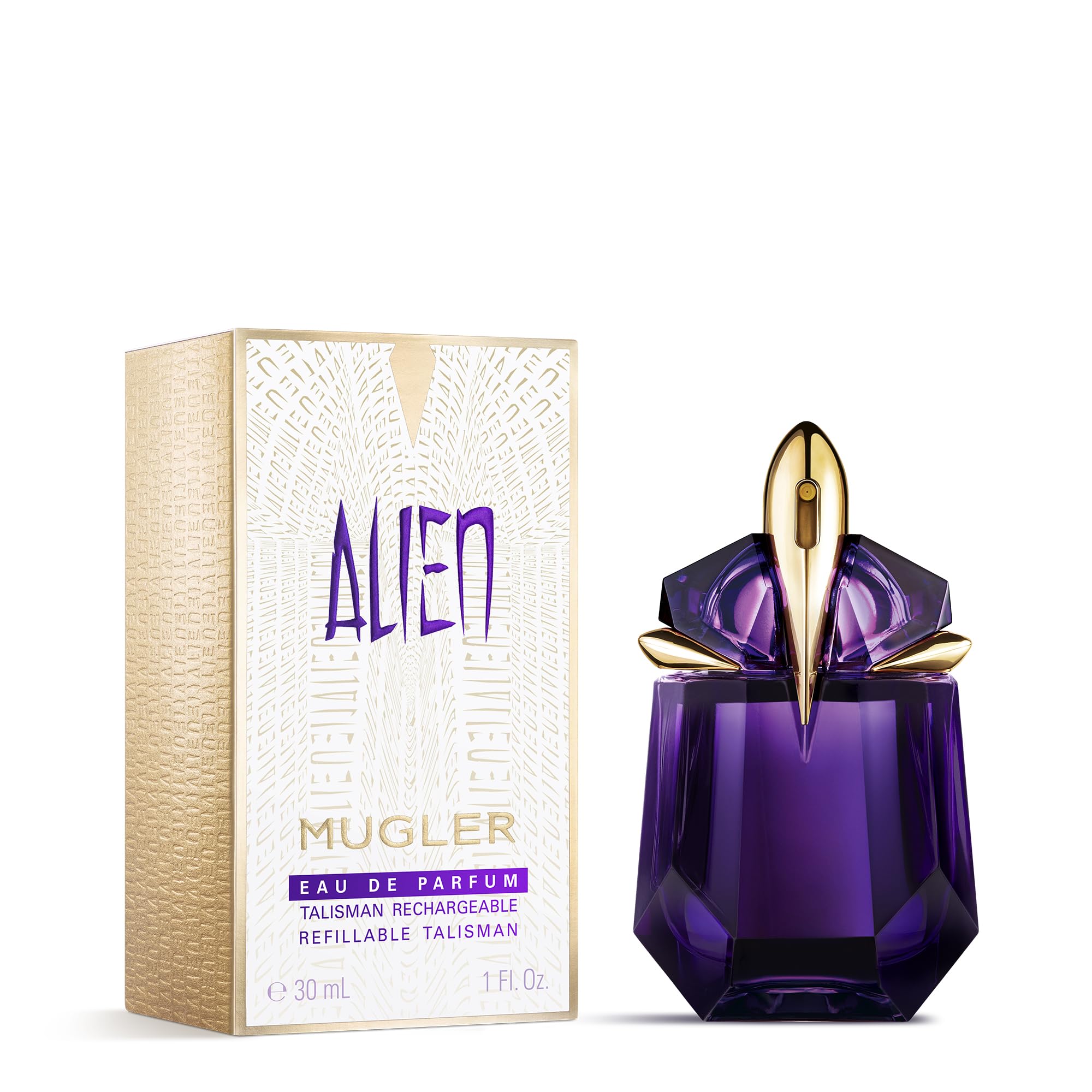 MUGLER Alien EDP amber glow on skin, lasting impression