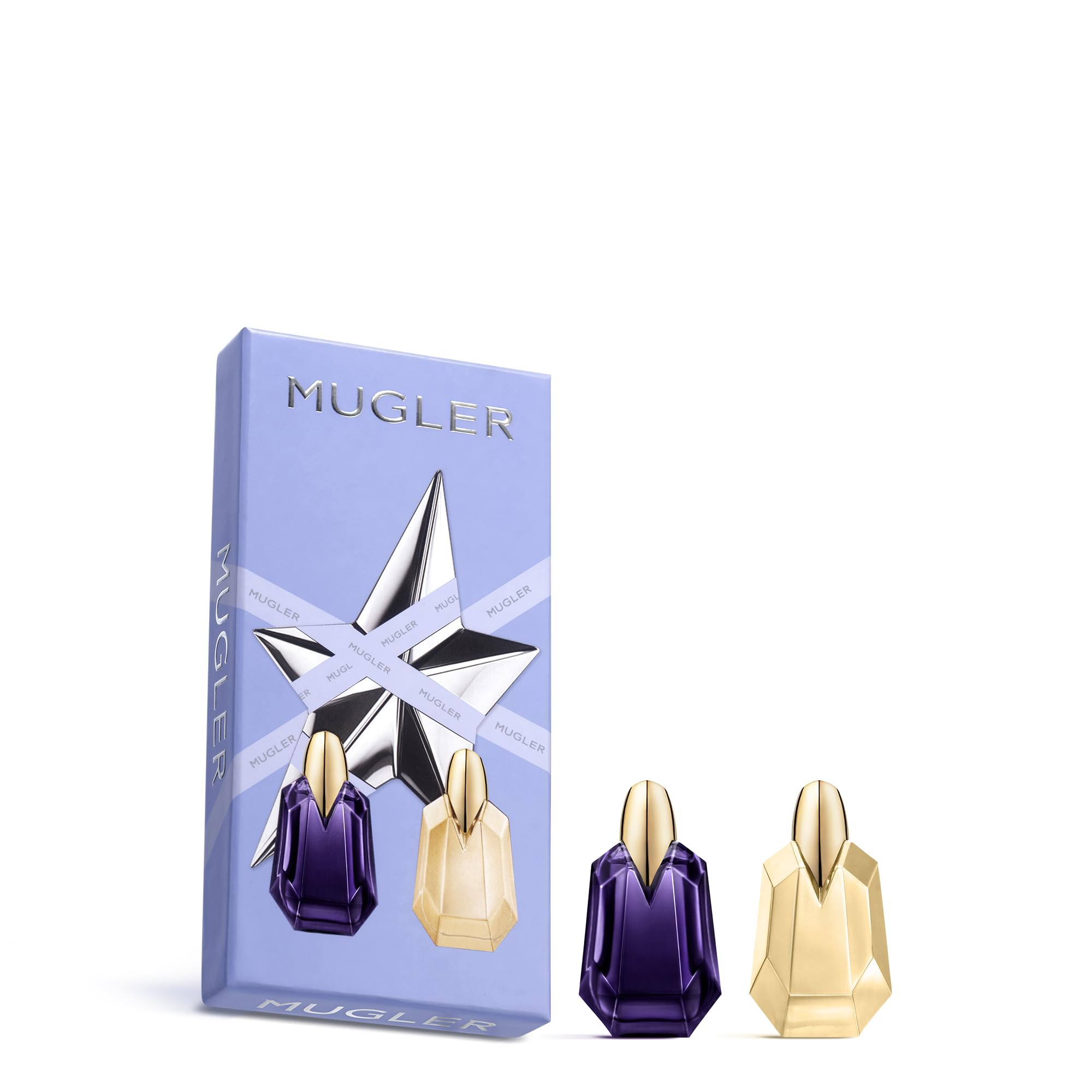 Mugler Alien Goddess gift box-back view shows branding and finish.