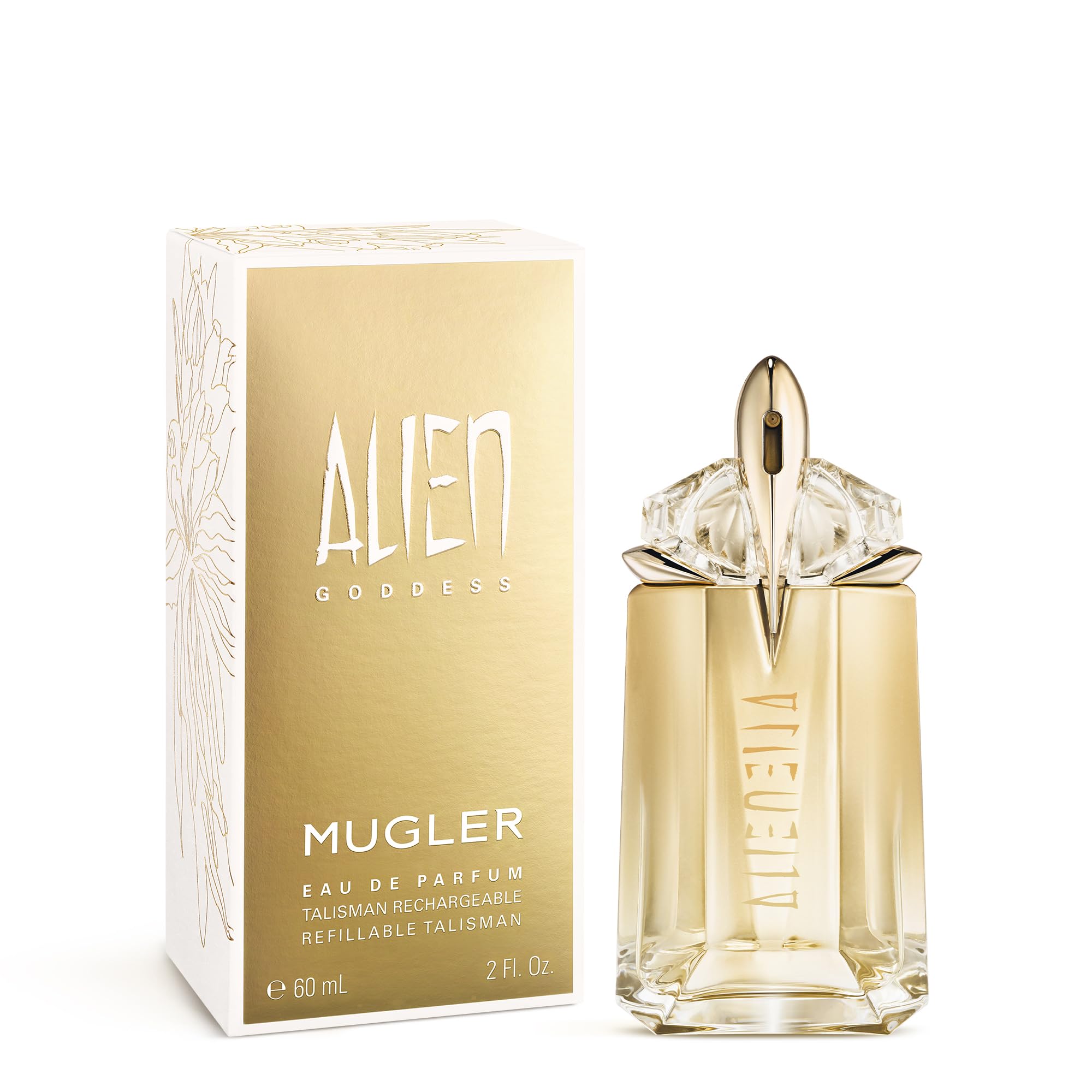Mugler Alien Goddess jet spray captures continuous, enveloping fragrance cloud