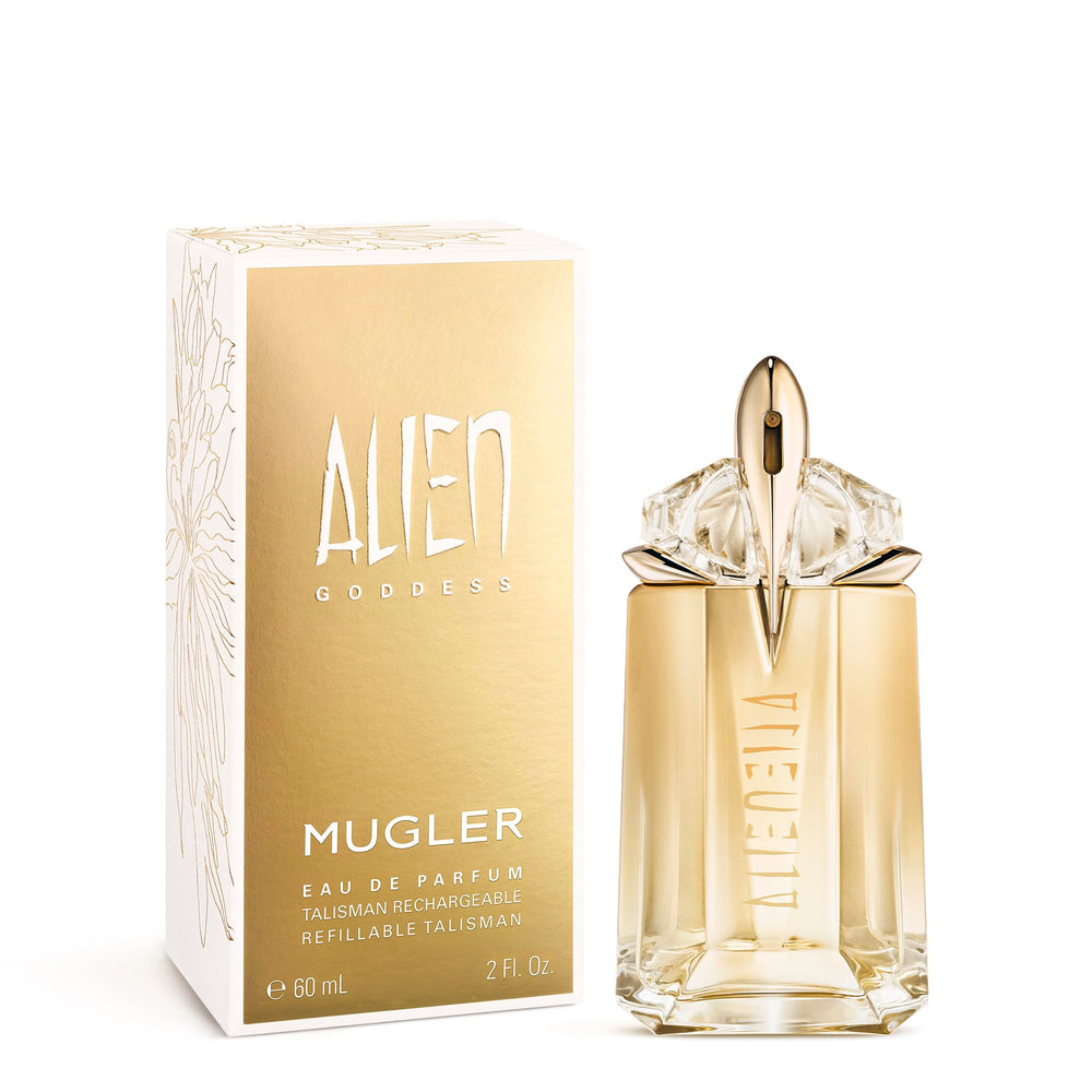 Mugler Alien Goddess jet spray captures continuous, enveloping fragrance cloud