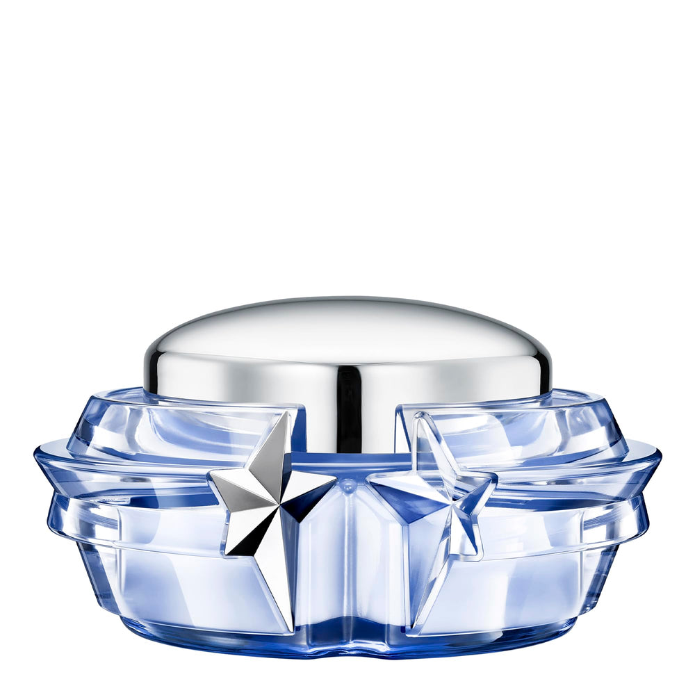 Mugler Angel Body Cream front jar showcases premium packaging and hydration.
