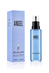 MUGLER Angel Refill bottle on eco-friendly packaging supports a responsible luxury ritual