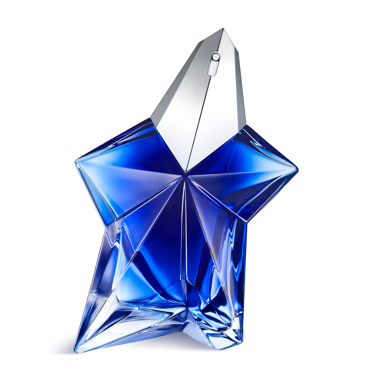 Mugler Angel Stellar bottle front with luminous design, ideal for evening glamour.