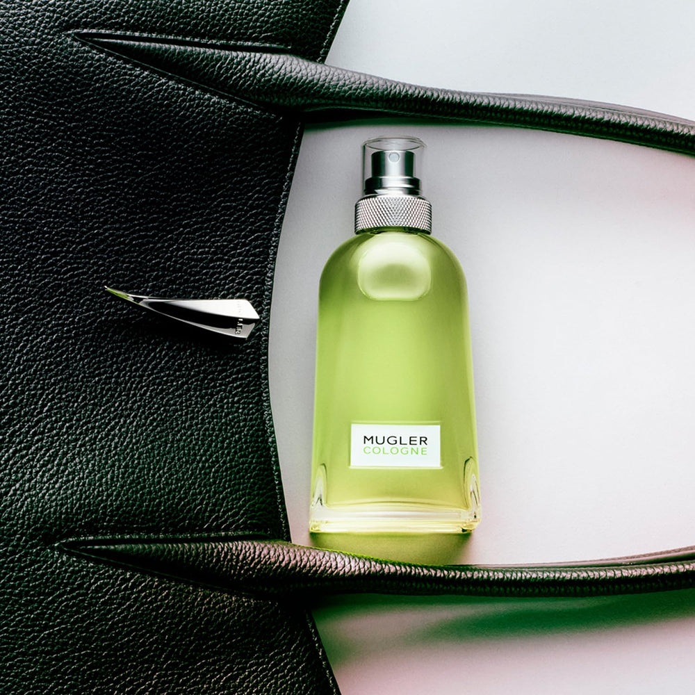 Mugler Cologne daily-wear pulse-points shot highlighting versatility