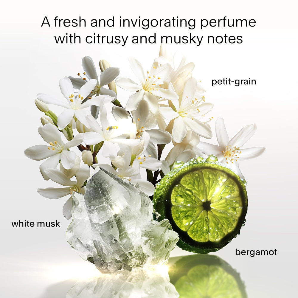 Mugler Cologne white musk close-up for clean, lasting aroma