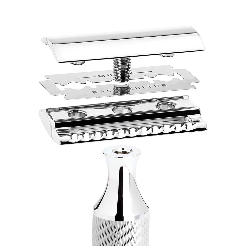 MÜHLE TRADITIONAL R89 closed comb head designed for a smooth, precise shave