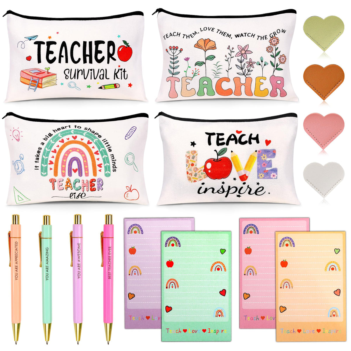 MUKOSEL 16pc bulk teacher gifts full collection for appreciation gifting