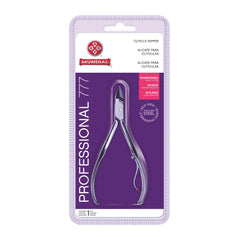 Mundial 777 cuticle nipper blade closeup for precise manicures and flawless trims.
